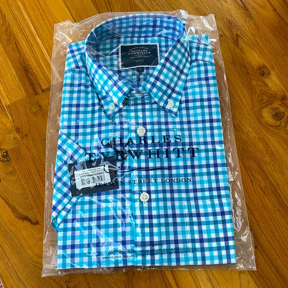 Charles Tyrwhitt, men’s SHORT SLEEVE shirt (size slim S)